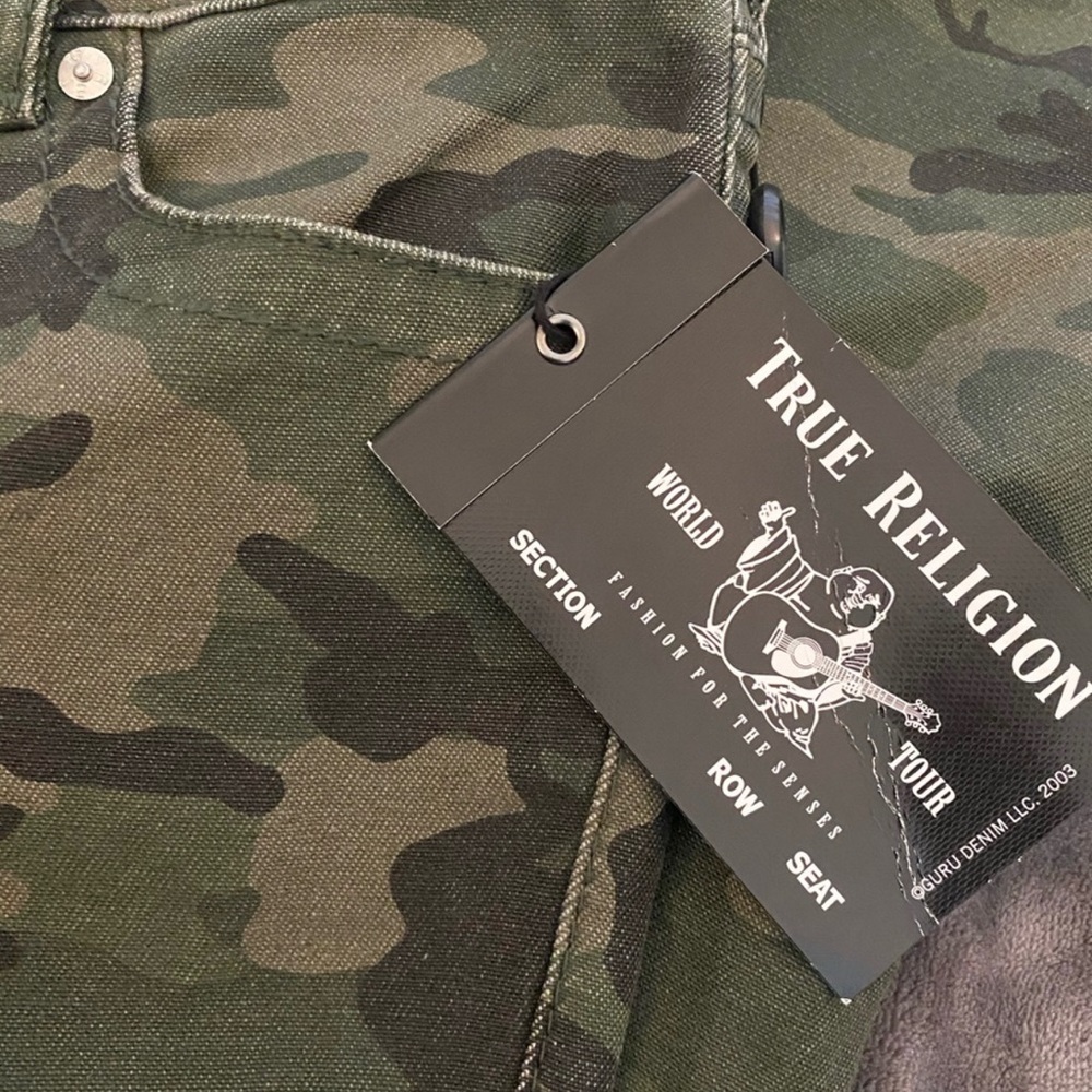 True Religion Camo Halle JEANS 29 MidRise Skinny - Picture 5 of 9